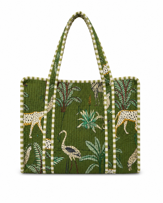 TOTE BAGIE GREEN JUNGLE
