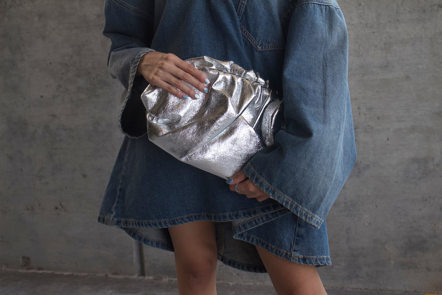 METALUXE BAGIE PLATEADA