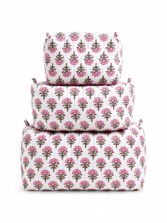 BAGIE SET FLORAL PINK